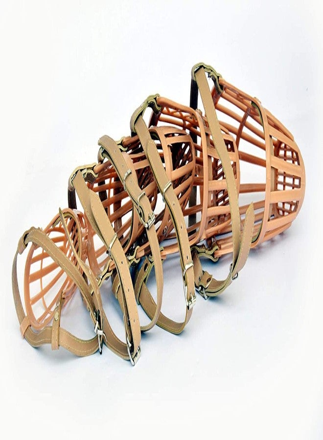 Pups&Pets Adjustable Muzzle Cum Mouth Cover/Basket Cage Collar for Dog (Pack of 5), Medium (Set of Size 3 to 7 PIC) - Image 2